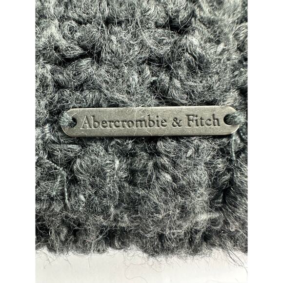 Abercrombie & Fitch Size Medium Gray Turtleneck Tunic Sweater Wool Blend Women's - Picture 5 of 11